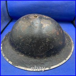 Véritable Seconde Guerre Mondiale WW2 Armée Britannique Combat Casque Avec Liner