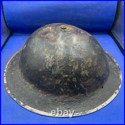 Véritable Seconde Guerre Mondiale WW2 Armée Britannique Combat Casque Avec Liner