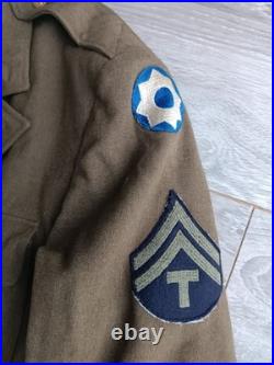 Veste 4 Poches us 40L ww2 wwii Originale Tenue De Sortie