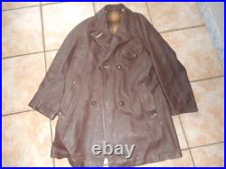 Veste De Cuir De Pilote Fr Mle 1940 Avec Insigne Du Charognard