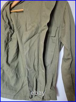 Veste HBT original US WW2 34R rabat anti-gaz jacket herringbone twill jeep Dodge