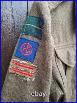 Veste Vareuse Battle Dress P37 Canadienne ww2