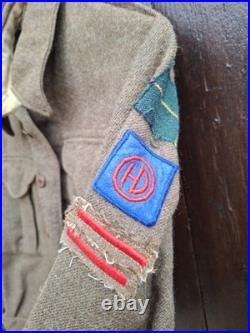 Veste Vareuse Battle Dress P37 Canadienne ww2