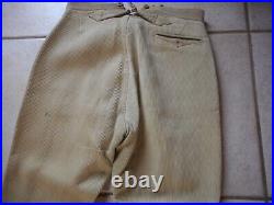 Veste coloniale beige modèle 1920/29 col aiglon + pantalon modèle 1929