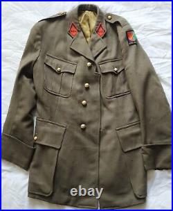 Veste militaire WW2 uniforme officier artillerie GAA 481 French armée