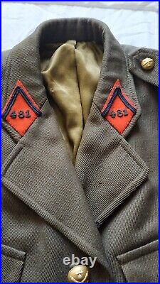 Veste militaire WW2 uniforme officier artillerie GAA 481 French armée