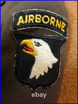 Veste us ww2 officier 101è Airborne montee d origine (101st airborne jacket)
