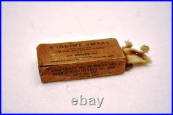 Vintage 1942 Militaire Iodine Tampons 3 Paquet Pratique Fournitures Co. WWII Era
