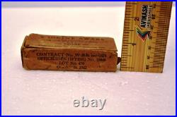 Vintage 1942 Militaire Iodine Tampons 3 Paquet Pratique Fournitures Co. WWII Era