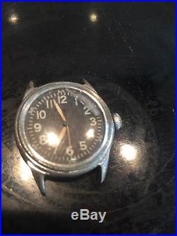 Vintage ELGIN WWII 1940's Type A-11 Military US Air Force Hacking Dial Watch