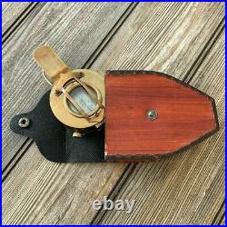 Vintage Solide Laiton Seconde Guerre Mondiale Militaire Poche Boussole Cadeau