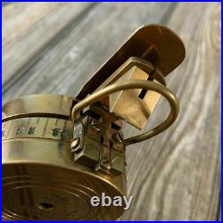 Vintage Solide Laiton Seconde Guerre Mondiale Militaire Poche Boussole Cadeau