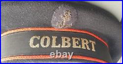 WW2 Bon Bachi T61! Croiseur COLBERT 1940 Bonnet Marine Réglementaire ORIGINAL