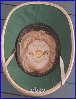 WW2 Bon Casque Colonial 1940 et Indochine toile liège tropical France ORIGINAL