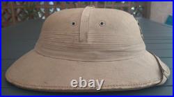 WW2 Bon Casque Colonial 1940 et Indochine toile liège tropical France ORIGINAL