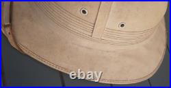 WW2 Bon Casque Colonial 1940 et Indochine toile liège tropical France ORIGINAL
