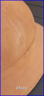 WW2 Bon Casque Colonial Mle 1931 toile liège réglementaire tropical ORIGINAL