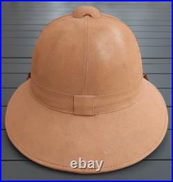WW2 Bon Casque Colonial Mle 1931 toile liège réglementaire tropical ORIGINAL