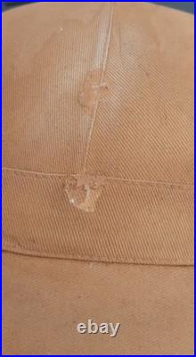 WW2 Bon Casque Colonial Mle 1931 toile liège réglementaire tropical ORIGINAL