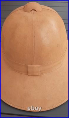 WW2 Bon Casque Colonial Mle 1931 toile liège réglementaire tropical ORIGINAL