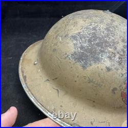 WW2 Britannique Feu Service Casque Original Complet Ensemble Domestique