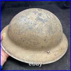 WW2 Britannique Feu Service Casque Original Complet Ensemble Domestique