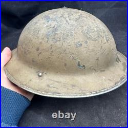 WW2 Britannique Feu Service Casque Original Complet Ensemble Domestique