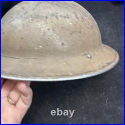 WW2 Britannique Feu Service Casque Original Complet Ensemble Domestique
