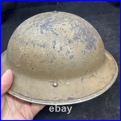 WW2 Britannique Feu Service Casque Original Complet Ensemble Domestique