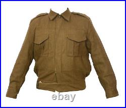 WW2 British 37 Pattern Battle Dress Uniform Tunique en laine 2XL 46 t375