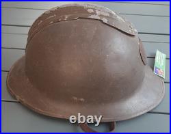 WW2 Casque Adrian M1926 Troupes d'Afrique 2° Guerre ORIGINAL Provence 44