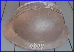WW2 Casque Adrian M1926 Troupes d'Afrique 2° Guerre ORIGINAL Provence 44 WW2 Casque Adrian M1926 Troupes d'Afrique 2° Guerre ORIGINAL Provence 44