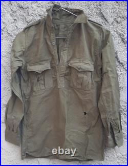 WW2 Chemise Troupe type modèle 1935 coton col à restaurer ORIGINAL Uniforme