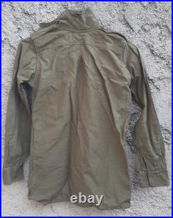 WW2 Chemise Troupe type modèle 1935 coton col à restaurer ORIGINAL Uniforme