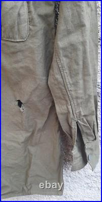 WW2 Chemise Troupe type modèle 1935 coton col à restaurer ORIGINAL Uniforme