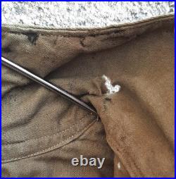 WW2 Chemise Troupe type modèle 1935 coton col à restaurer ORIGINAL Uniforme