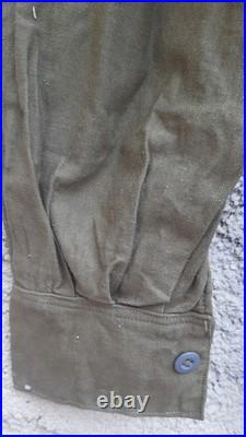 WW2 Chemise Troupe type modèle 1935 coton col à restaurer ORIGINAL Uniforme