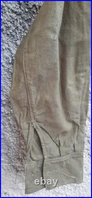 WW2 Chemise Troupe type modèle 1935 coton col à restaurer ORIGINAL Uniforme