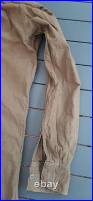 WW2 Chemise Troupe type modèle 1935 coton col à restaurer ORIGINAL Uniforme