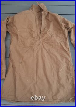 WW2 Chemise Troupe type modèle 1935 coton col à restaurer ORIGINAL Uniforme