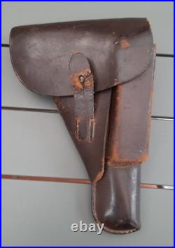 WW2 Etui Holster clg44 Pistolet Allemand 1944 cuir fauve ORIGINAL Para Luft