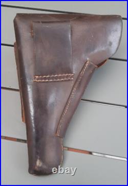 WW2 Etui Holster clg44 Pistolet Allemand 1944 cuir fauve ORIGINAL Para Luft