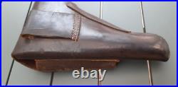 WW2 Etui Holster clg44 Pistolet Allemand 1944 cuir fauve ORIGINAL Para Luft