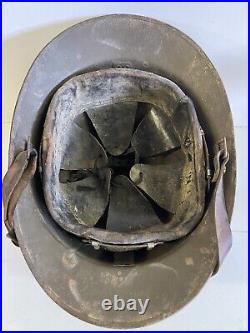 WW2 Français Casque Adrian Nominatif Lieutenant SCHNEIDER Infanterie Modèle 26