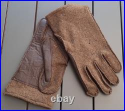 WW2 Gants US ARMY Laine et Cuir Provence 1944 bonne taille relique ORIGINAL