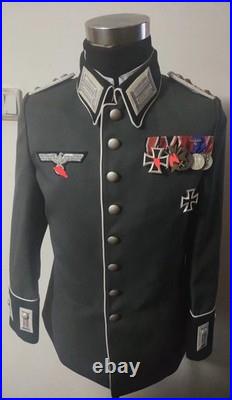 WW2 German Officer's Grey Dress Uniform Tunic NO MEDALS REPRODUCTION