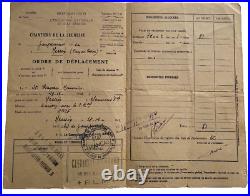 WW2 Groupement CJF 22 Joffre photos et documents originaux + CP 1942 WW2 Groupement CJF 22 Joffre photos et documents originaux + CP 1942
