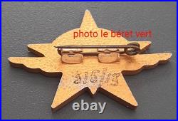 WW2 Insigne 1° RCP Augis aluminium Régiment Chasseurs Parachutiste ORIGINAL