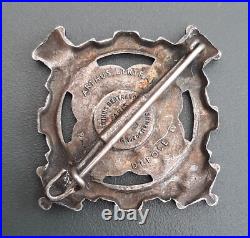 WW2 Insigne 71° RA Régiment Artillerie Trèfle 1939 AB déposé ORIGINAL BAGDE