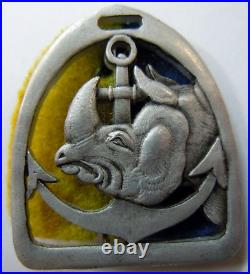 WW2 Insigne 8° RCA Augis aluminium (rare) Chasseurs d'Afrique Cavalerie